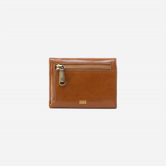 NEW HOBO women's jill mini trifold wallet in truffle - Picture 3 of 3